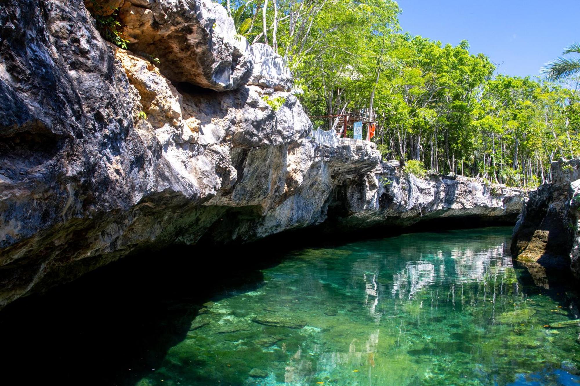 Hotel Casa Tortuga Tulum - Cenotes Park Inclusive Eksteriør bilde Cenote