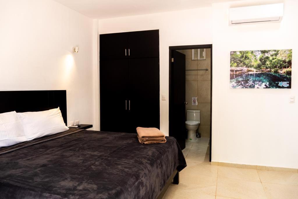 Hotel Casa Tortuga Tulum - Cenotes Park Inclusive Eksteriør bilde A bedroom in the hotel